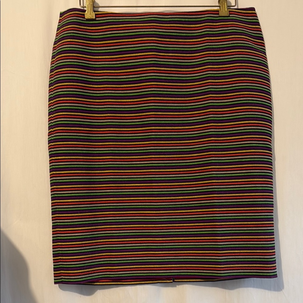 Talbots Striped Multicolor Women's Skirt 16 NWT